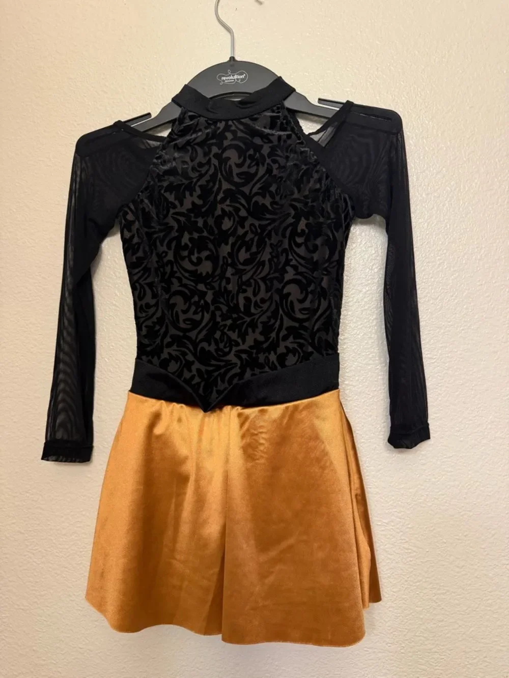 Revolution lyrical Dance costume orange black BEFORE YOU GO RC21611 MC child